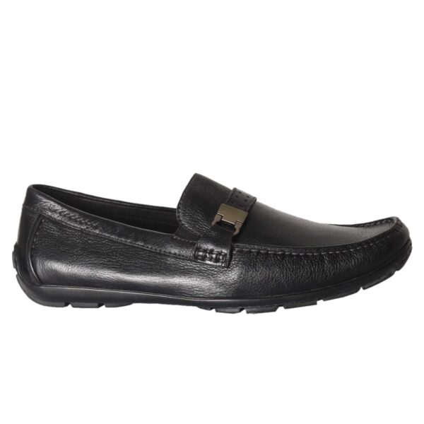 Black grained leather drivers by ENRICO COVERI - Image 2