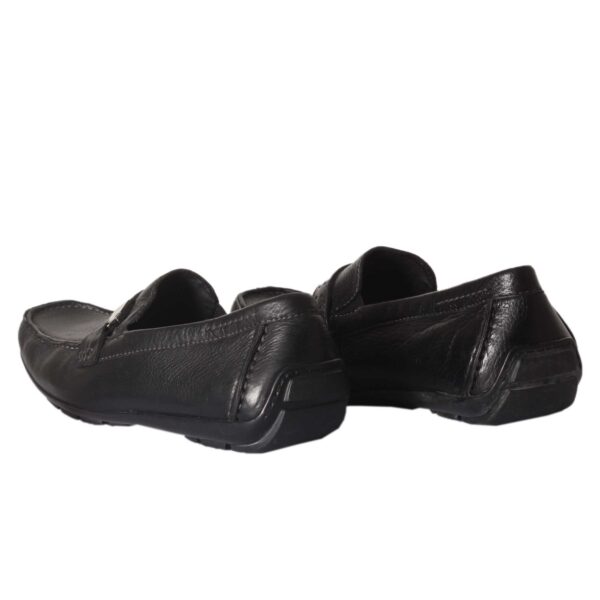 Black grained leather drivers by ENRICO COVERI - Image 4